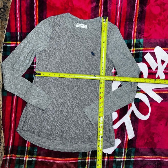 Abercrombie Kids Lace Detail Sweatshirt - Gray - Picture 5 of 6